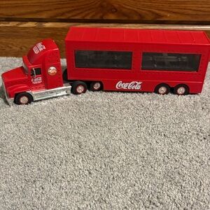 Coca Cola Red and Silver Toy Truck